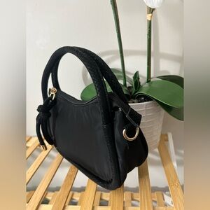 Chinese Laundry Black Mini Shoulder Bag with Gold Hardware